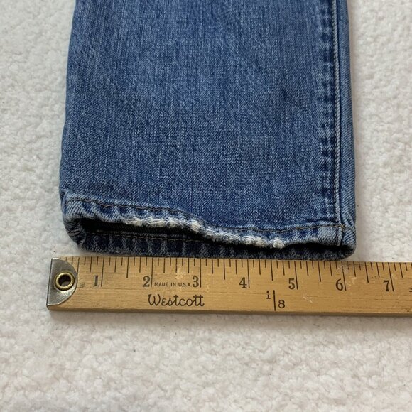 Pistola Women's Distressed High Rise Button Fly Presley Jeans Size 29 Blue - Picture 10 of 14